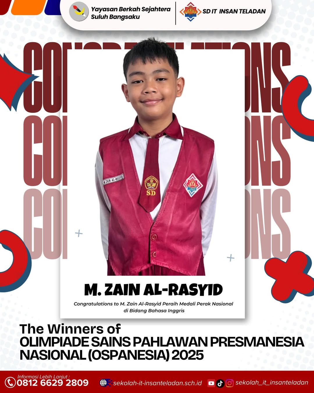 CONGRATULATIONS TO OUR NATIONAL ACHIEVERS !