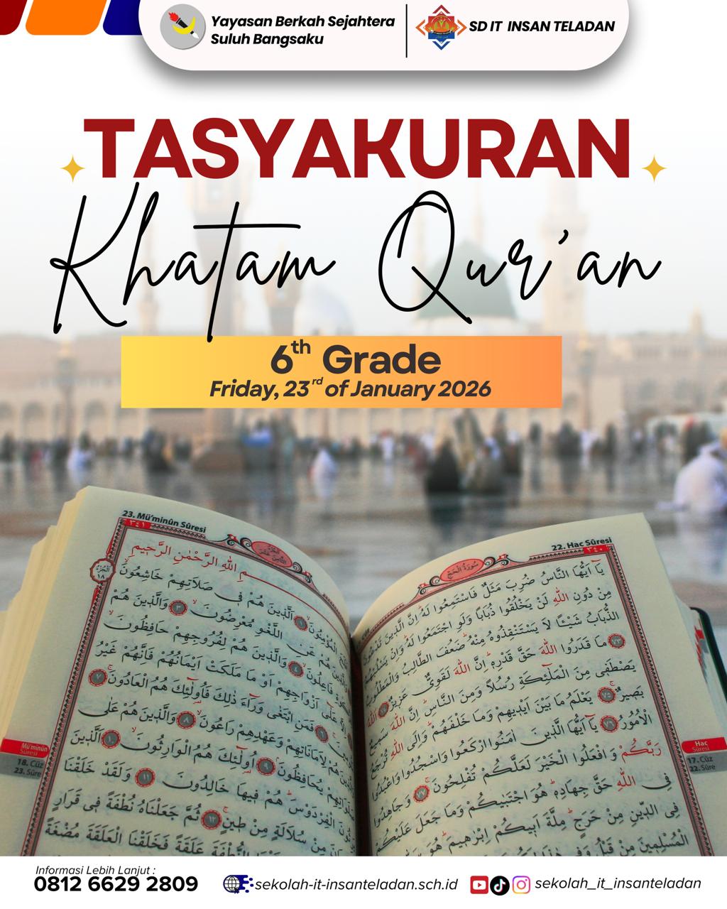 TASYAKURAN KHATAM QUR’AN