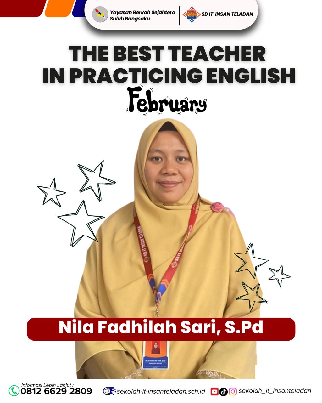 THE BEST TEACHER IN FEBRUARY
