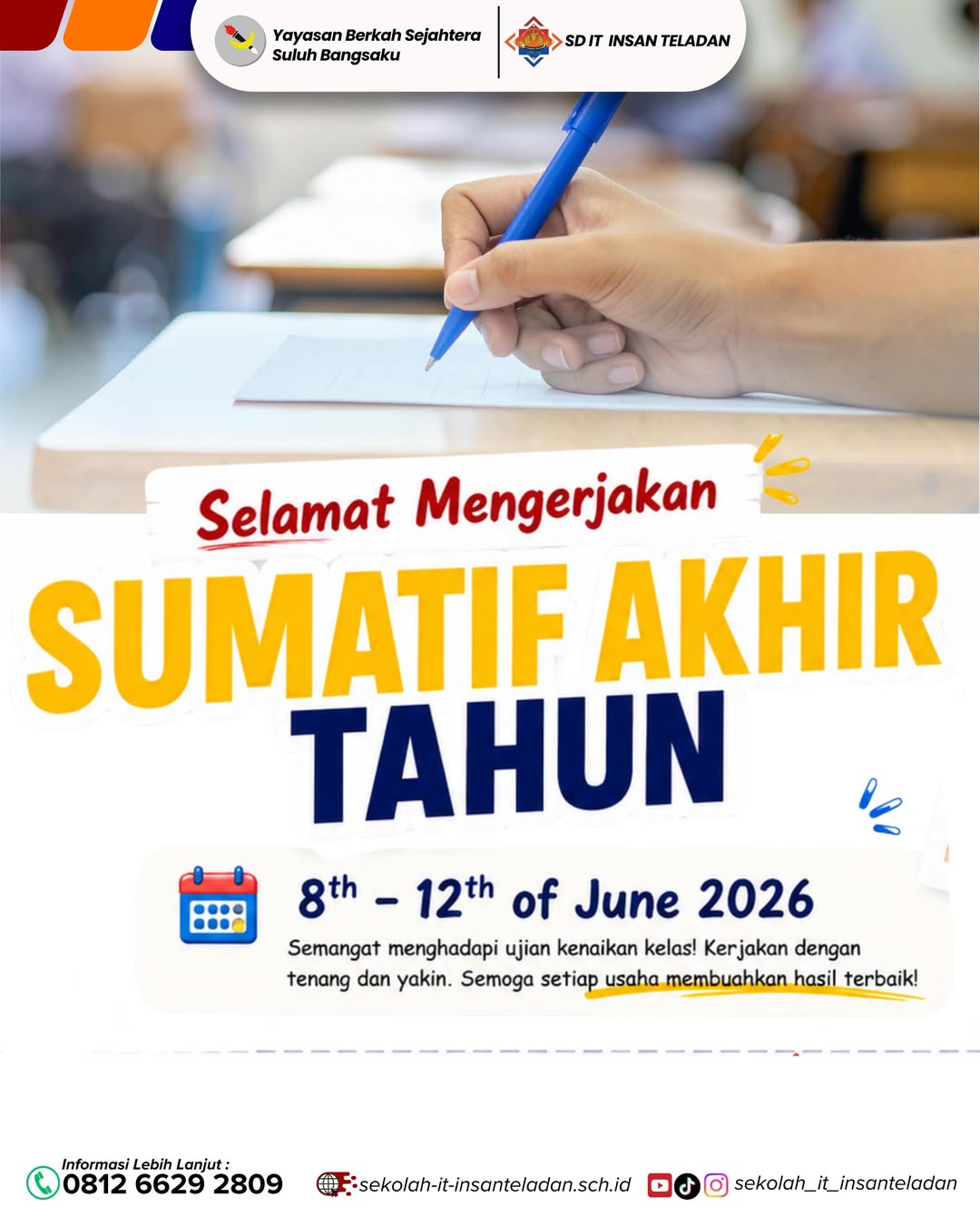 SELAMAT MELAKSANAKAN SUMATIF AKHIR TAHUN