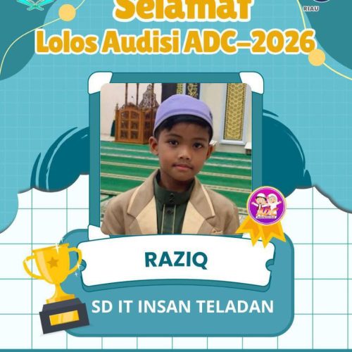 SELAMAT DAN SUKSES KEPADA ANANDA RAZIQ